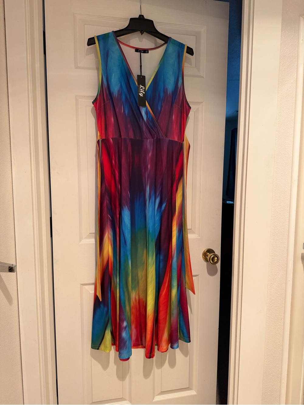 Vibrant Multi-Color Sleeveless Maxi Dress by Lilly